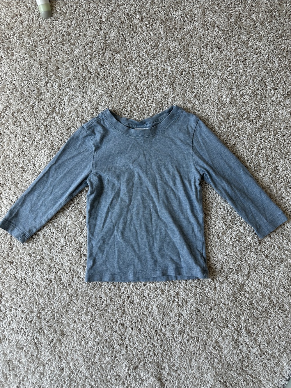 Hanna Andersson Heathered Blue Long Sleeve Tee